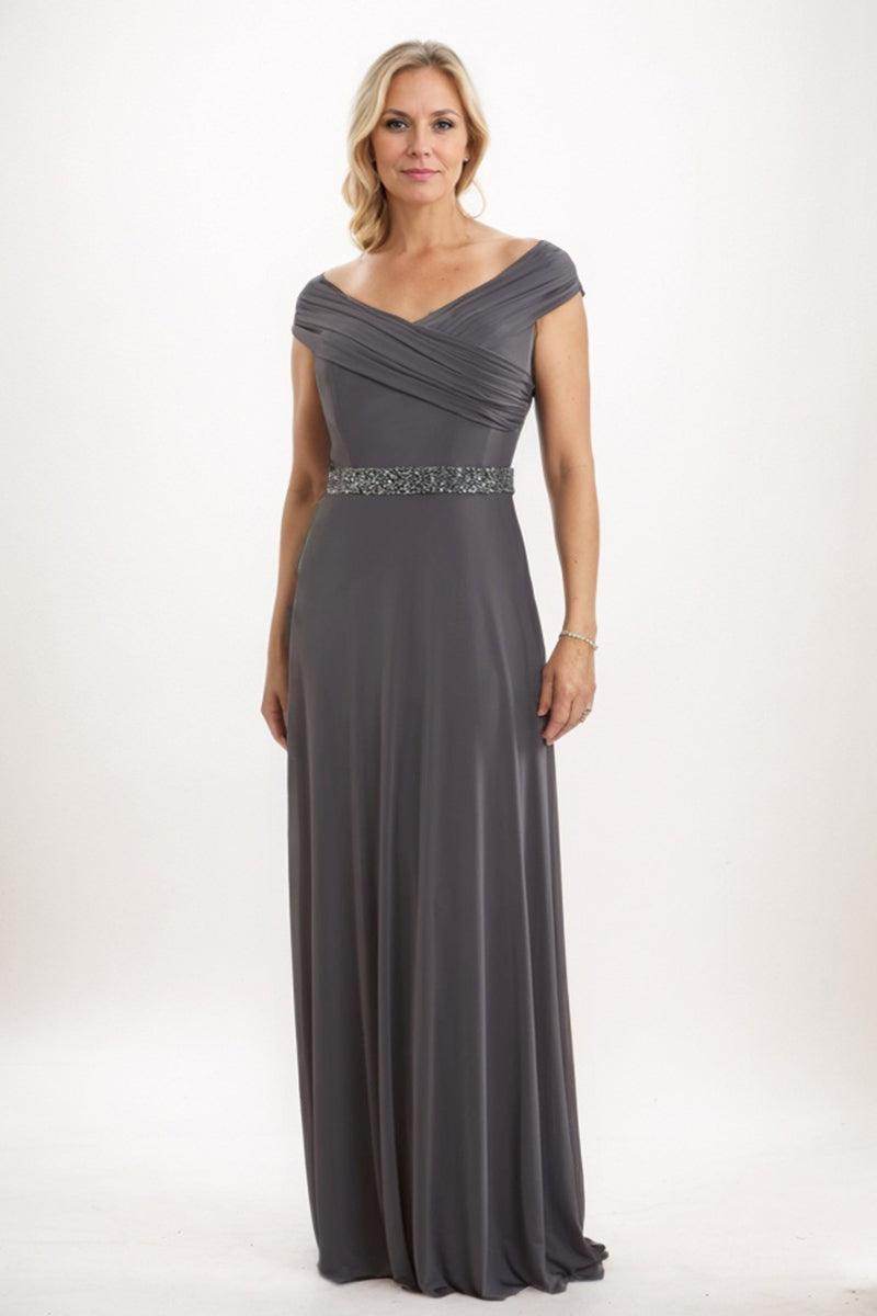 Sheath-Column Maxi Elastic Cloth Mother Dress CM0241 - COCOMELODY